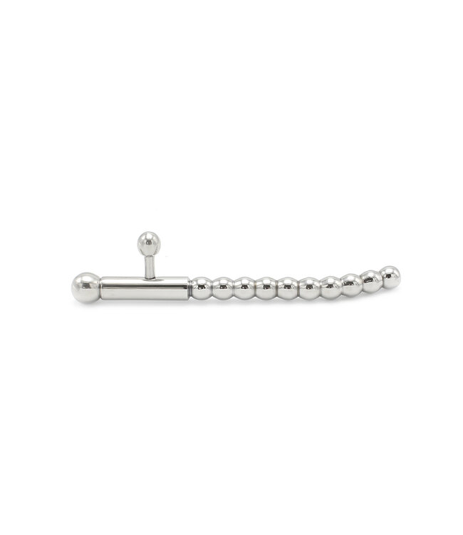 Kiotos Steel Hohler Penisplug aus Edelstahl mit 2 Knöpfen - Premium-Vergnügen 8 mm