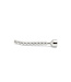Kiotos Steel Kiotos Hollow Curved Beaded Penis Shower Plug - 8mm Stainless Steel