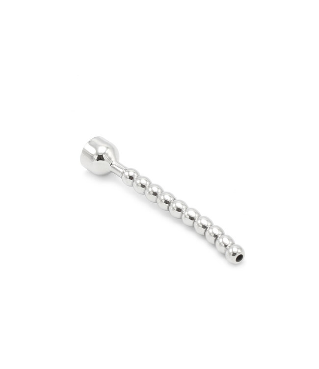 Kiotos Steel Luxe Holle Kraalvormige Penis Doucheplug 8mm van Kiotos - Intens Genot