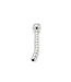 Kiotos Steel Luxe Holle Kraalvormige Penis Doucheplug 8mm van Kiotos - Intens Genot