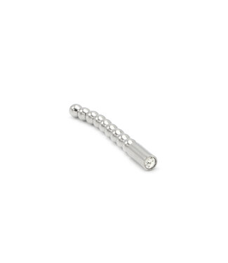 Kiotos Steel Elegante 8mm Roestvrijstalen Penisplug met Stijlvolle Kralen en Extra Stimulatie