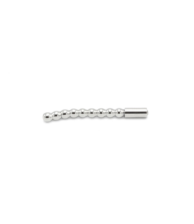 Kiotos Steel Elegante 8mm Roestvrijstalen Penisplug met Stijlvolle Kralen en Extra Stimulatie