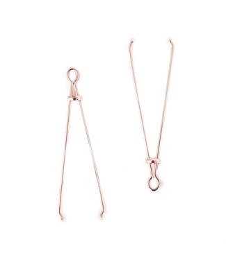Kiotos Steel Verleidelijke Roségouden Tepelklemmen voor een Sensuele Ervaring