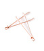 Kiotos Steel Rose Gold Nipple Clamps: Elegant & Sensual Accessory for Intimate Play