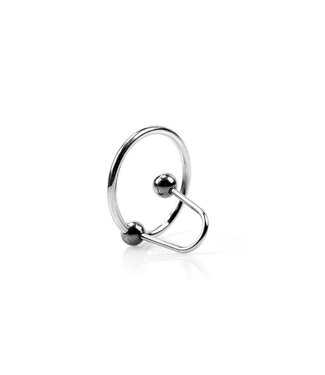 Kiotos Steel Zilveren Sperma-Stopper voor Genitale Bondage & Verlengd Genot 25-32 mm