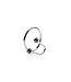 Kiotos Steel Sperm Stopper 25mm - Adjustable Stainless Steel Penis Ring for Climax Delay