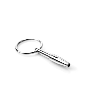 Kiotos Steel Holle Mini Fucker Penis Plug 8 mm - Comfortabel Roestvrij Staal met Veiligheidsring