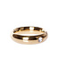 Kiotos Steel Goldener Donut-Cockring 50 mm mit Edelstein | Beliebter Schmuckring
