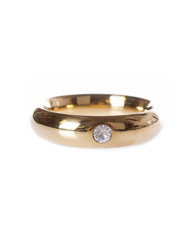 Kiotos Steel Gold Donut Cock Ring 50mm with Jewel | Kiotos Steel - Popular Choice