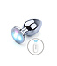 Kiotos Steel Vibrating Aluminium Butt Plug Medium with LED – Kiotos Steel Pleasure