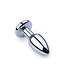Kiotos Steel Stijlvolle Vibrerende Aluminium Buttplug Medium met LED Verlichting - Kiotos Steel