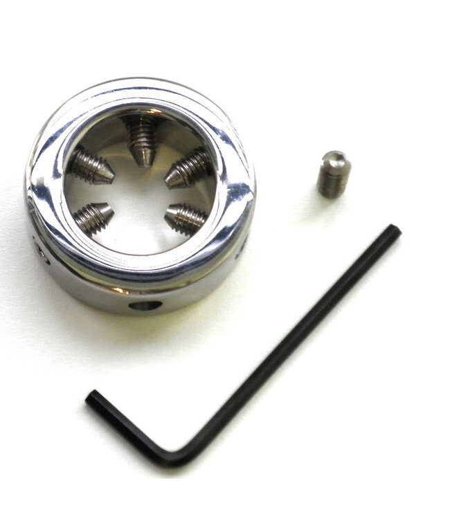 Kiotos Steel Intense Kiotos Spiked Cockring 3,5 cm Roestvrij staal met Verstelbare Spikes