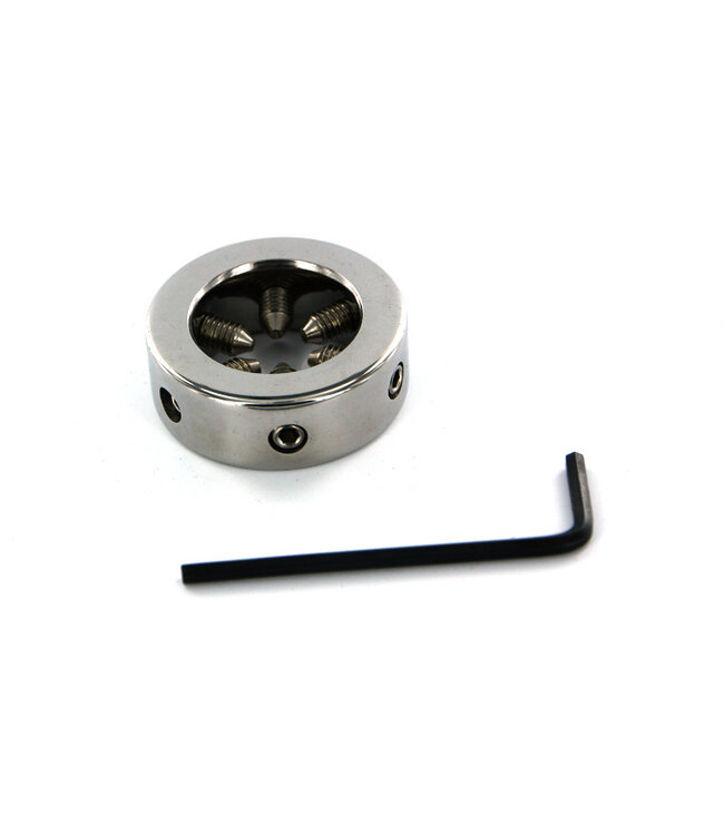 Kiotos Steel Kiotos Glanzspike-Cockring 3,5 cm Edelstahl mit verstellbaren Spikes