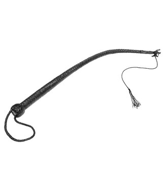 Kiotos Steel Luxuriöse schwarze Lederpeitsche 60 cm – Robust & stilvoll für jedes Spielniveau