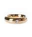 Kiotos Steel Gold Donut Cock Ring 55mm with Jewel - Kiotos Steel Elegance