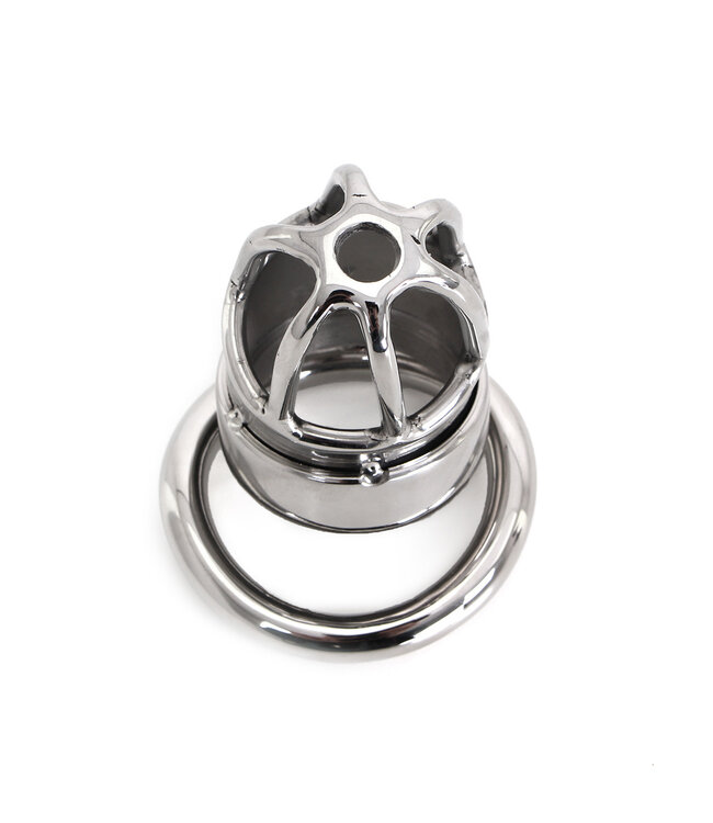 Kiotos Steel Kiotos Hand-Polished Stainless Steel Chastity Cage - 3.5 cm Diameter