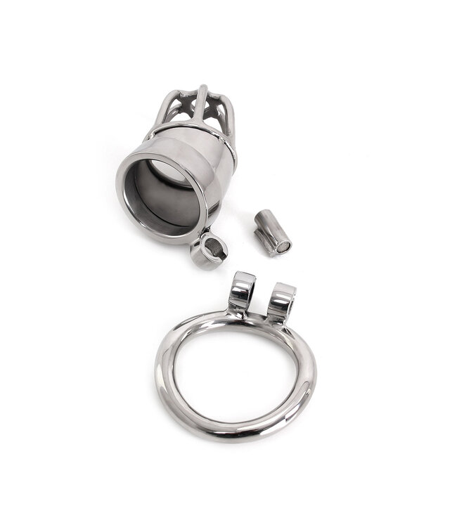 Kiotos Steel Stijlvolle Kiotos Cock Tube Kuisheidskooi van Roestvrij Staal - 3,5 cm Diameter