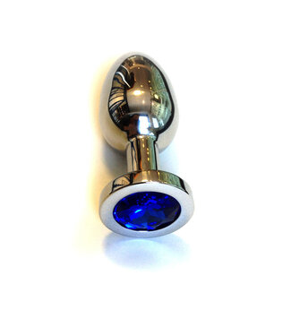 Kiotos Steel Chic Blue Jewel Butt Plug – Large, Stylish, and Comfortable Pleasure