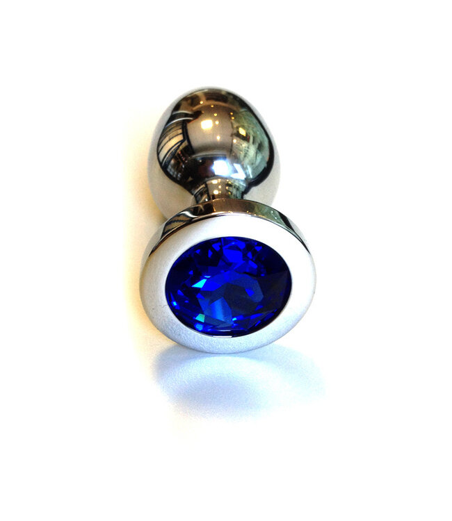 Kiotos Steel Edler Jewel Buttplug Large Blau 7,1 cm – Hygienisch & komfortabel