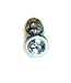 Kiotos Steel Stainless Steel Butt Plug with Gemstone - 10 cm Smooth & Stylish