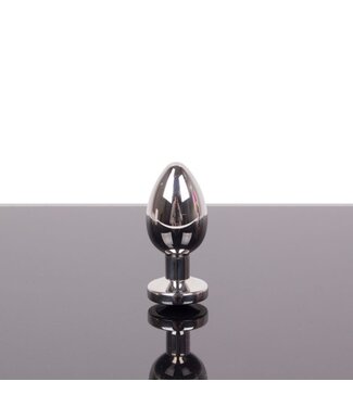 Kiotos Steel Luxury Large Black Stainless Steel Jewel Butt Plug - 10.5 cm
