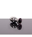 Kiotos Steel Luxus Buttplug Edelstahl Schwarz 10,5 cm | Glatter, konischer Griff