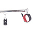Kiotos Steel Luxury 76 cm Red Leather & Stainless Steel Spreader Bar Set