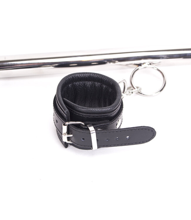 Kiotos Steel Luxueuze Noblesteel Spreader Bar Set 76 Cm met Leren Hand- en Enkelboeien