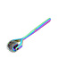 Kiotos Steel Regenboog Luxe Pinwheel met 5 Getande RVS Wielen voor Sensorisch Speelplezier