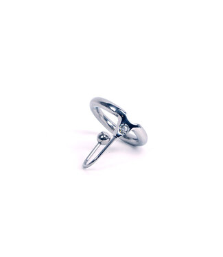 Kiotos Steel Luxe Fancy Gem Spermstopper 30mm | Hoogwaardig Roestvrij Staal met Diamant