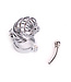 Kiotos Steel Duurzame Roestvrijstalen Kuisheidskooi met Verwijderbare Plug voor Intens Genot