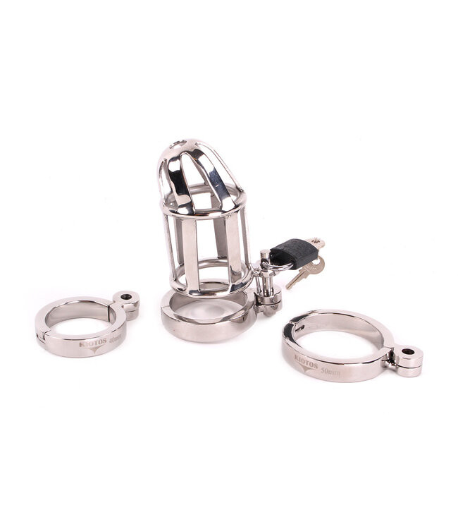Kiotos Steel Kuisheidskooi Roestvrijstaal 8 Cm | Comfortabel en Veilig met 3 Ringen