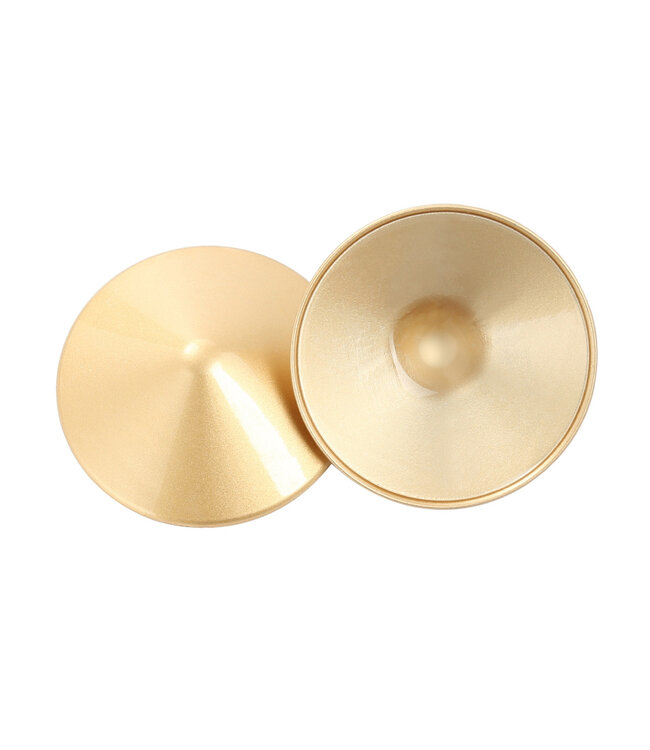 Kiotos Steel Gold Metal Nipple Covers with Sticky Gel – Stylish & Provocative Touch