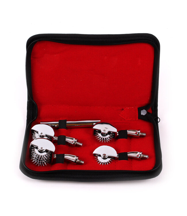 Kiotos Unisex Pinwheel-Set Edelstahl mit 4 austauschbaren Aufsätzen – Für Liebhaber!