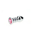 Kiotos Unisex Ribbed Pink Butt Plug - 9.5 cm for Safe, Intense Orgasms & Discreet Use