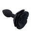 Kiotos X Label Eleganter Black Rose Silikon-Buttplug 10,5 cm – Hygienisch & komfortabel