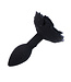 Kiotos X Label Elegant Black Rose Silicone Butt Plug - Waterproof & Comfortable 9cm