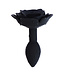 Kiotos X Label Eleganter Black Rose Silikon-Buttplug 10,5 cm – Hygienisch & komfortabel