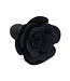 Kiotos X Label Elegant Black Rose Silicone Butt Plug - Waterproof & Comfortable 9cm
