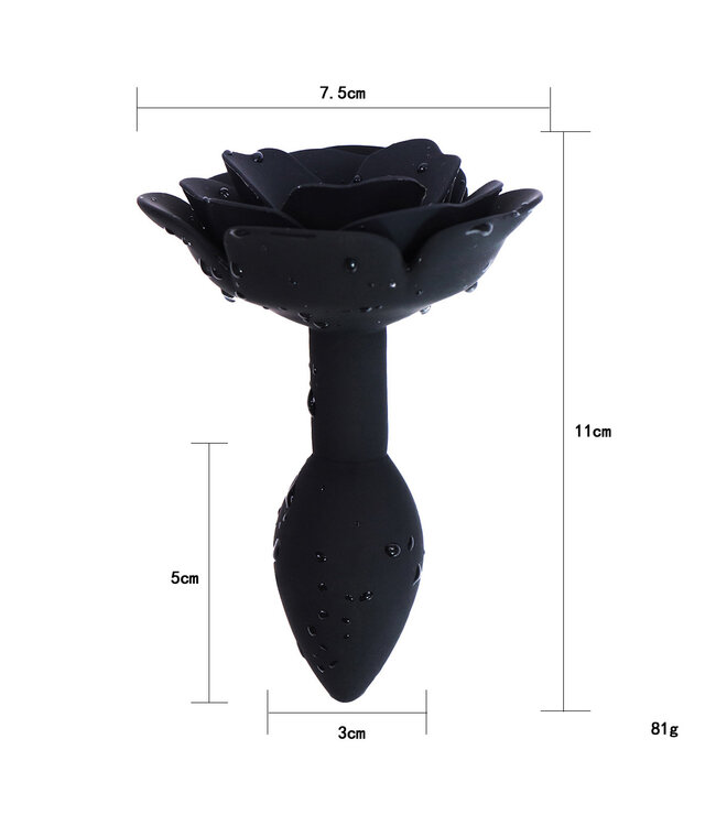 Kiotos X Label Elegante Rozen Siliconen Buttplug 10,5 cm – Comfortabel & Waterdicht