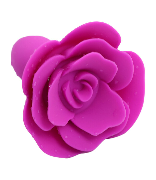 Kiotos X Label Eleganter Rosen-Analplug aus Silikon 9 cm – wasserdicht & flexibel