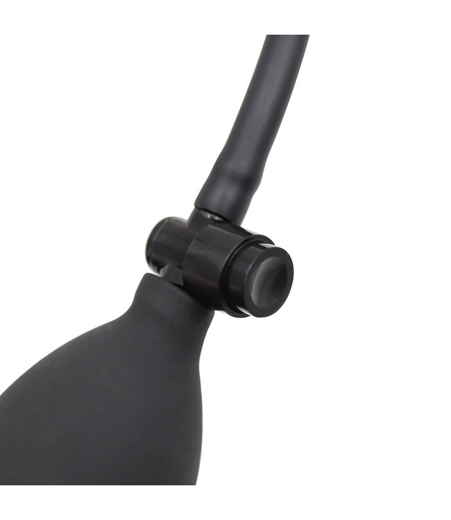 Kiotos X Label Verstelbare Zwarte Opblaasbare Dildo 53 cm – Veilig en Comfortabel voor Douche en Bad