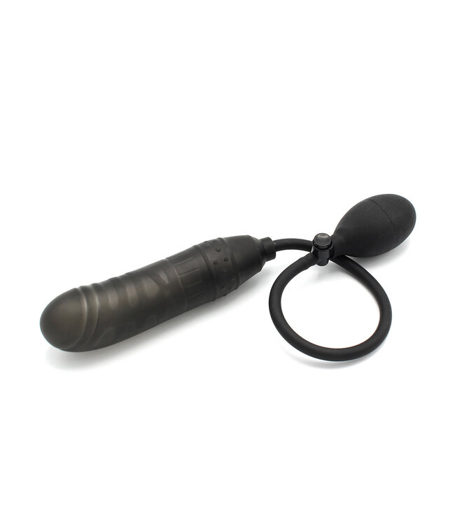 Kiotos X Label Verstelbare Zwarte Opblaasbare Dildo 53 cm – Veilig en Comfortabel voor Douche en Bad