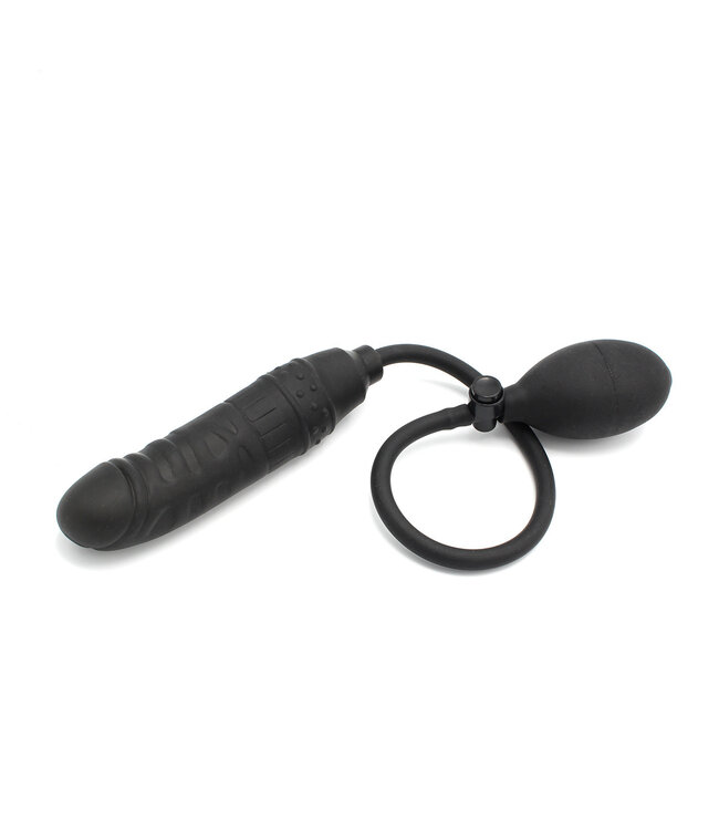 Kiotos X Label Verstelbare Zwarte Opblaasbare Dildo 53 cm – Veilig en Comfortabel voor Douche en Bad