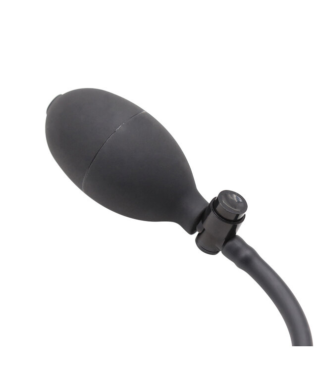 Kiotos X Label Zwarte Opblaasbare Anale Plug met Comfortabele Verstelbaarheid en Veiligheid