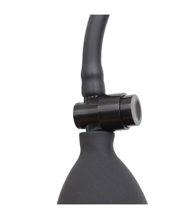 Kiotos X Label Zwarte Opblaasbare Anale Plug met Comfortabele Verstelbaarheid en Veiligheid