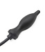 Kiotos X Label Zwarte Opblaasbare Anale Plug met Handpomp - Comfortabel & Waterdicht