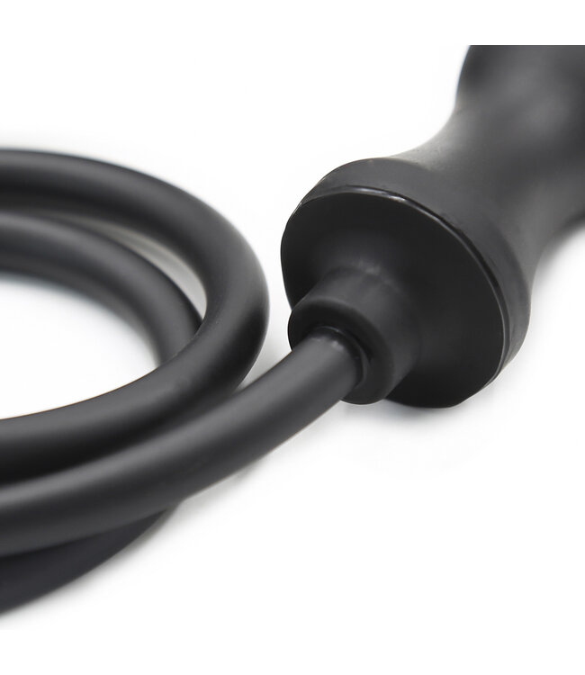 Kiotos X Label Zwarte Opblaasbare Anale Plug met Handpomp - Comfortabel & Waterdicht