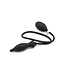 Kiotos X Label Zwarte Opblaasbare Anale Plug met Handpomp - Comfortabel & Waterdicht