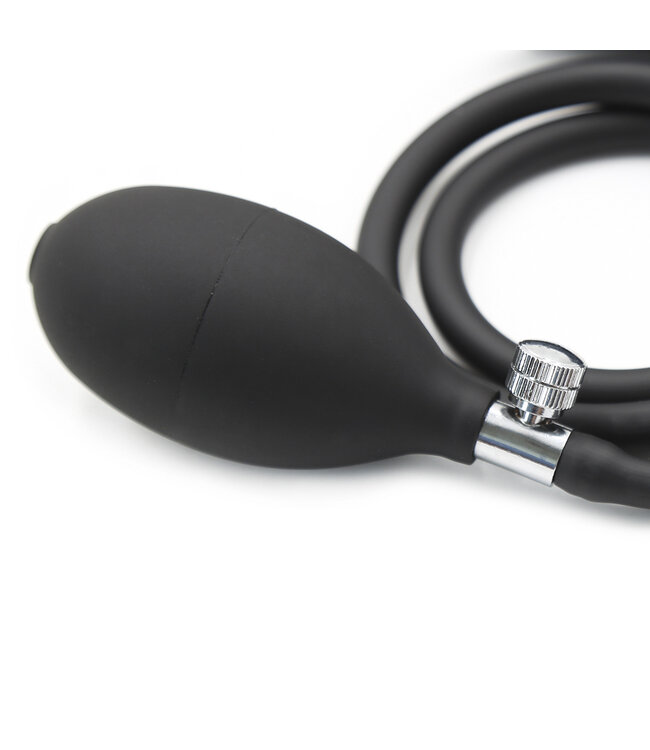 Kiotos X Label Inflatable Black Dildo 74cm - Adjustable Thickness & Safety Valve
